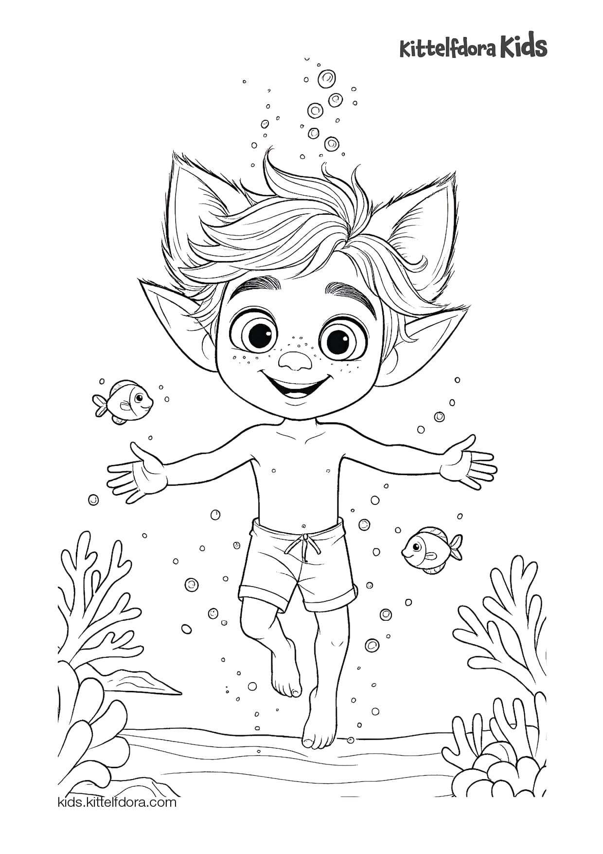 Sea of Hush coloring page 1