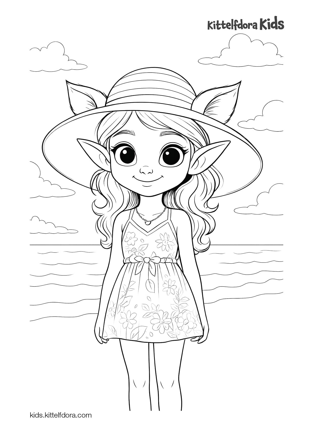 Sun Hat Song coloring page 3