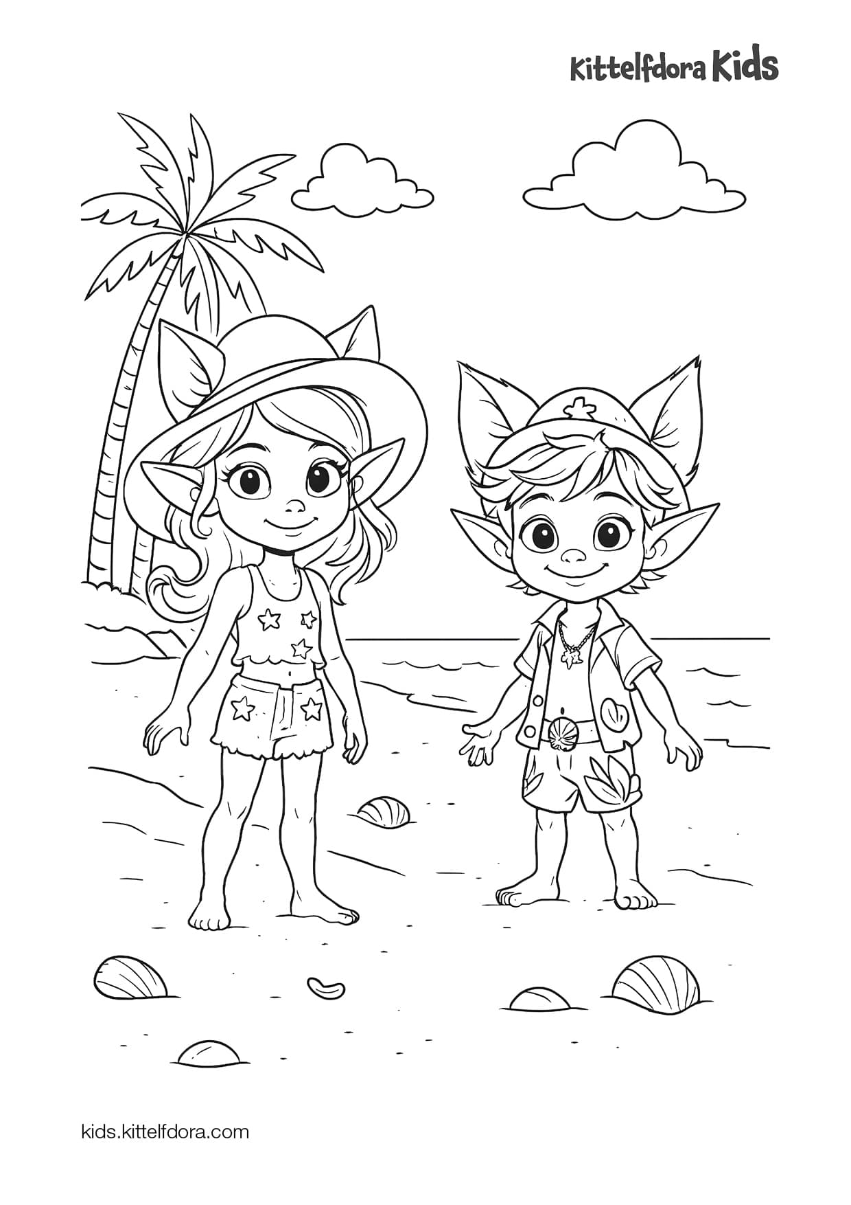 Sun Hat Song coloring page 4