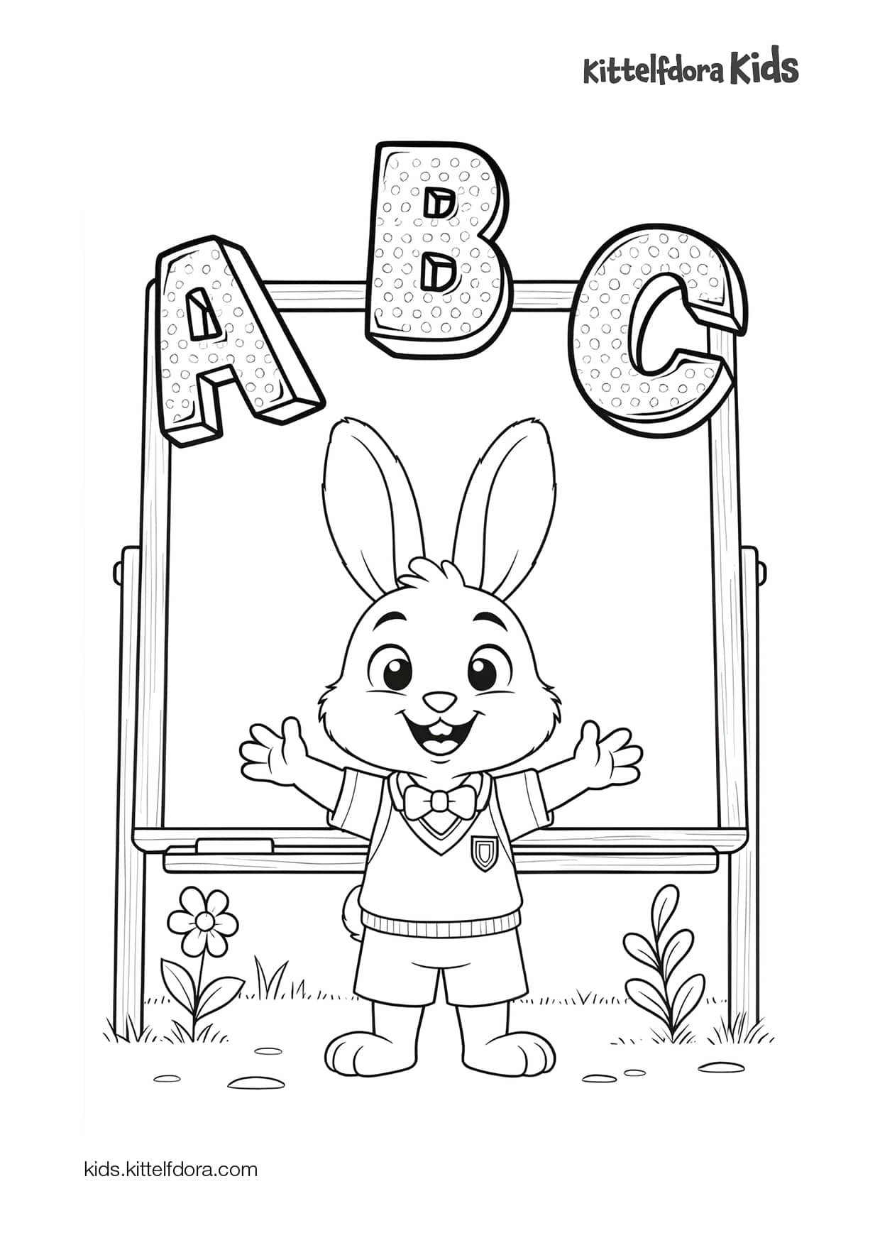 ABC Song Activity Book coloring page 1