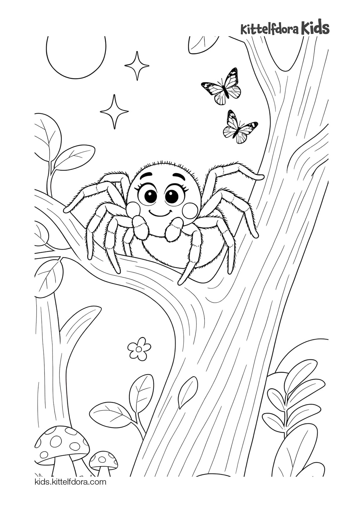 Itsy Bitsy Spider Activity Book coloring page 3