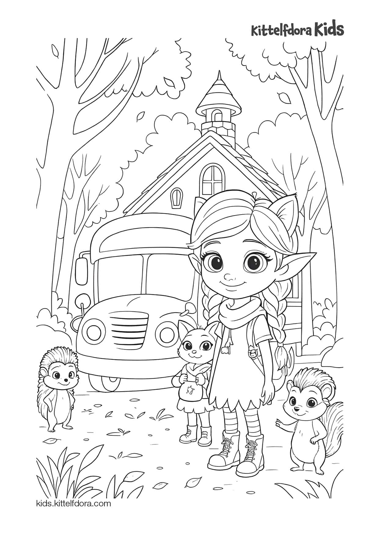 Back to School coloring page 1