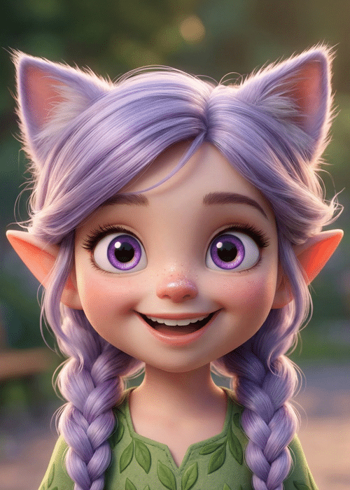 Miri looking happy