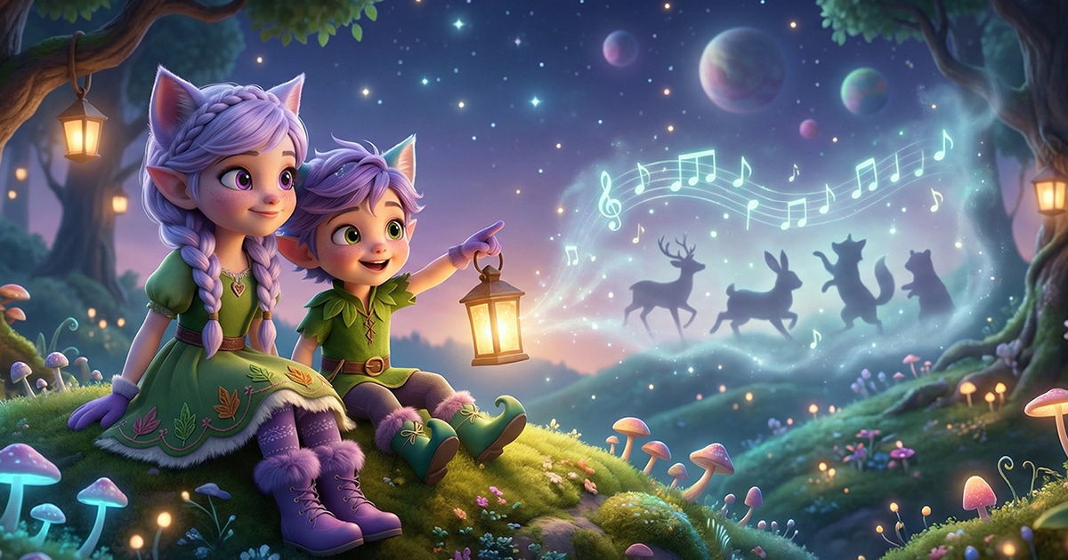 Miri and Ori in the magical video room
