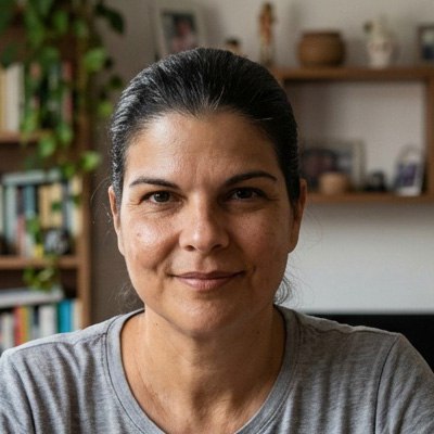 Portrait of Deniz Arsan, the founder of Kittelfdora Kids.